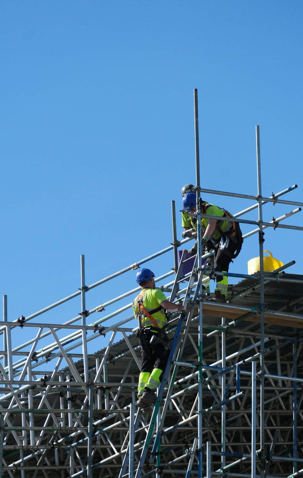 BIFRATECH technicians working on scaffolding